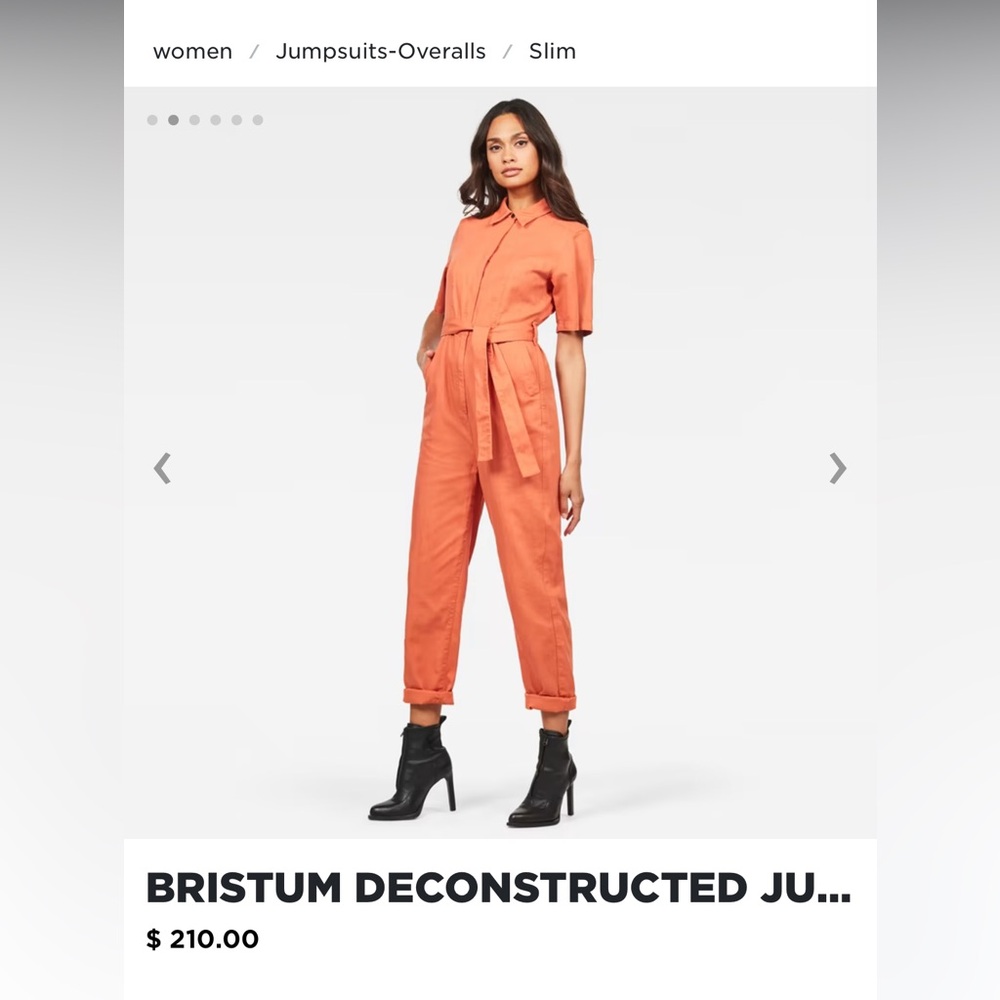 G-STAR Bristom Deconstructed Jumpsuit XS